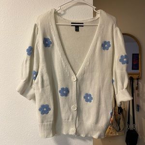 Floral Sweater Cardigan